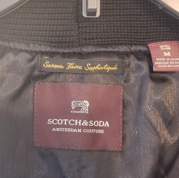 wool blend quilted plaid vest Women's Sz Medium SCOTCH & SODA - Picture 10 of 16